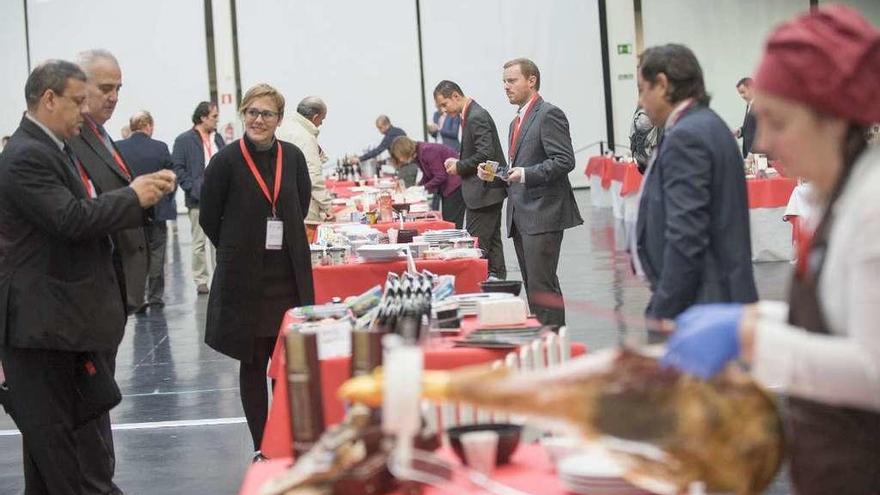 Asistentes a la feria Exporpymes, que se celebró la pasada semana en A Coruña.