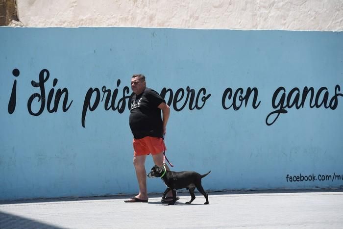 El primer sábado de la fase 1 en Las Canteras