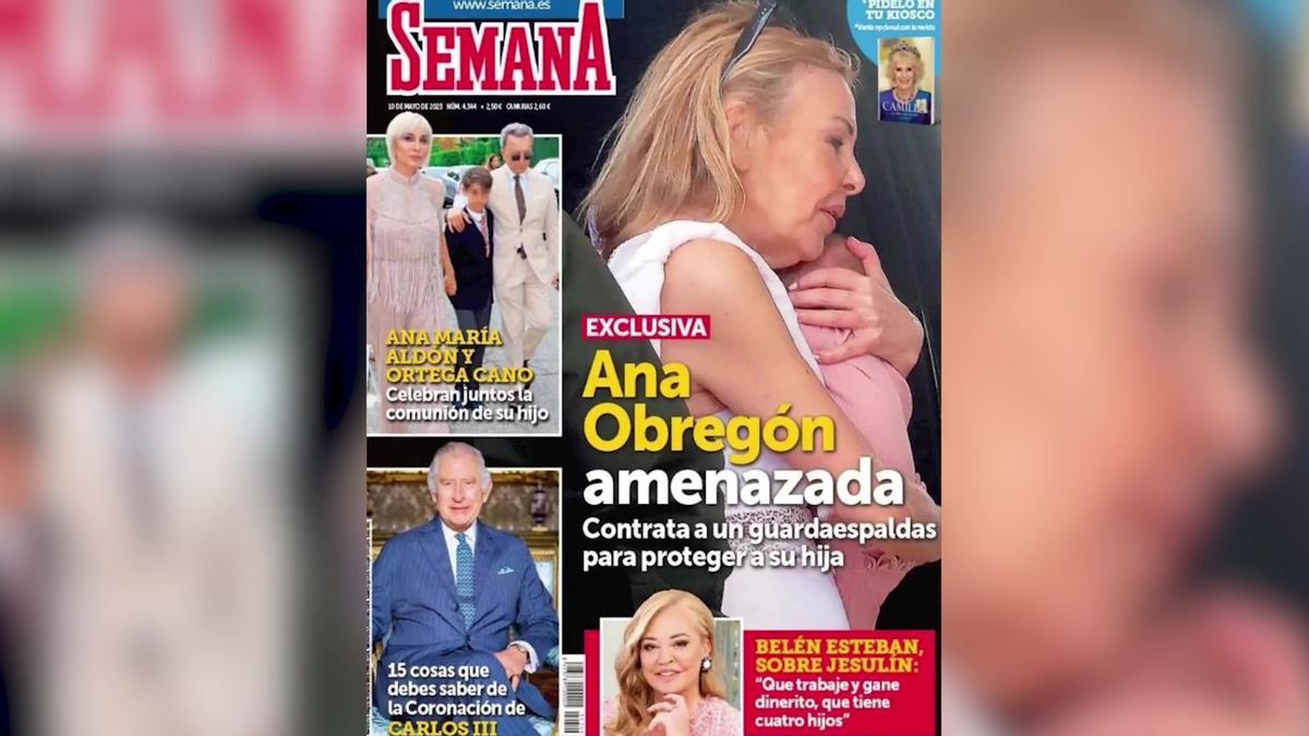 Ana Obregón amenzada: contrata un guardaespaldas para proteger a su nieta