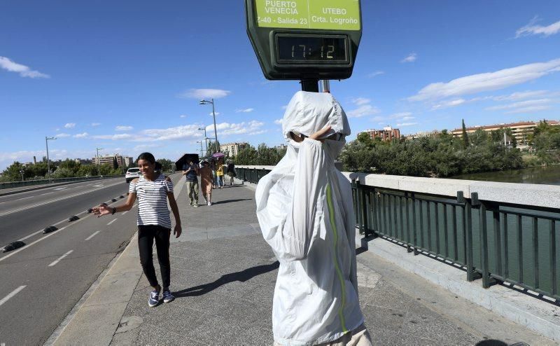 Calor en Zaragoza, 9 de julio agosto