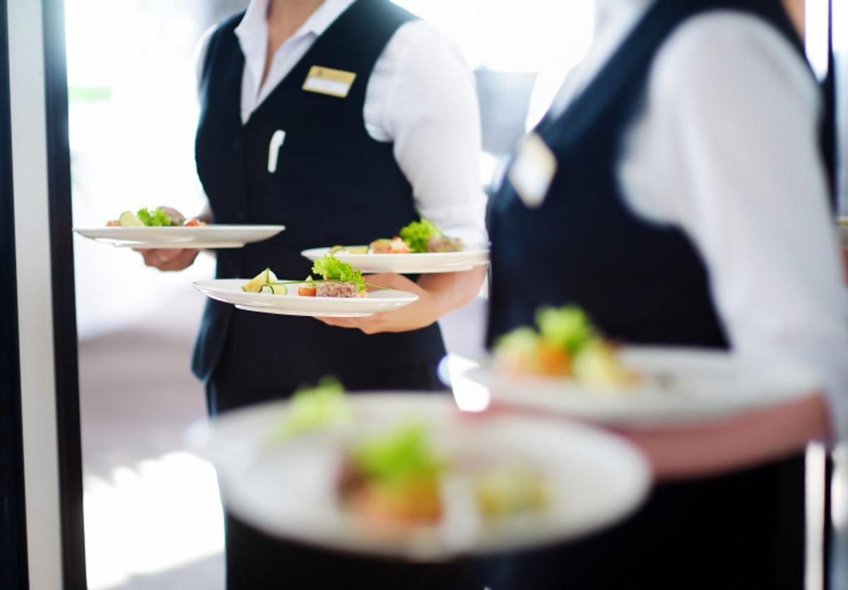 Trabajadores de hostelería en Málaga