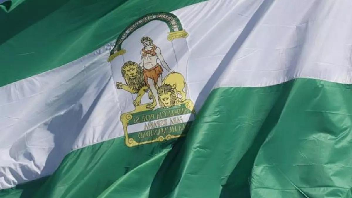 Una bandera de Andalucía.