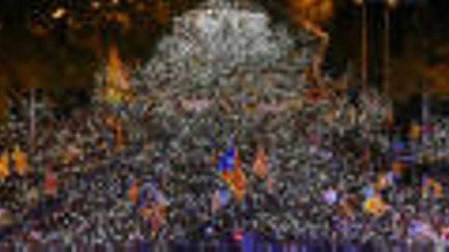 Manifestació de l&#039;11 de novembre a Barcelona.