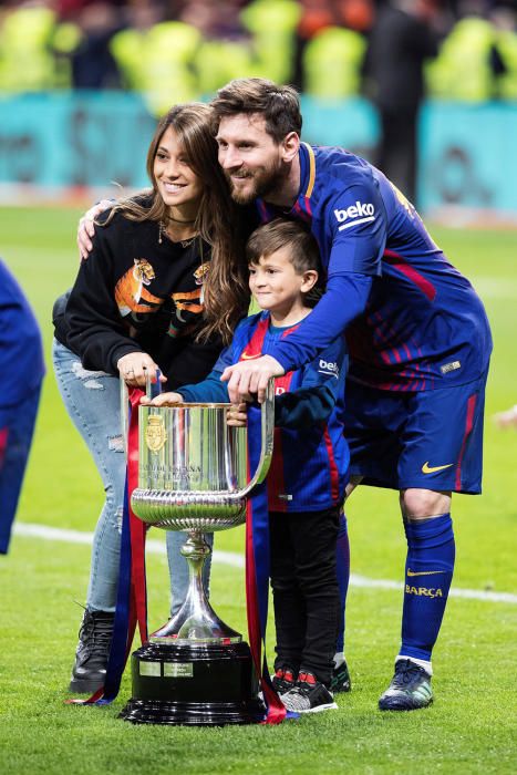 Copa del Rey: Los hijos de los jugadores del Barça, protagonistas de la celebración