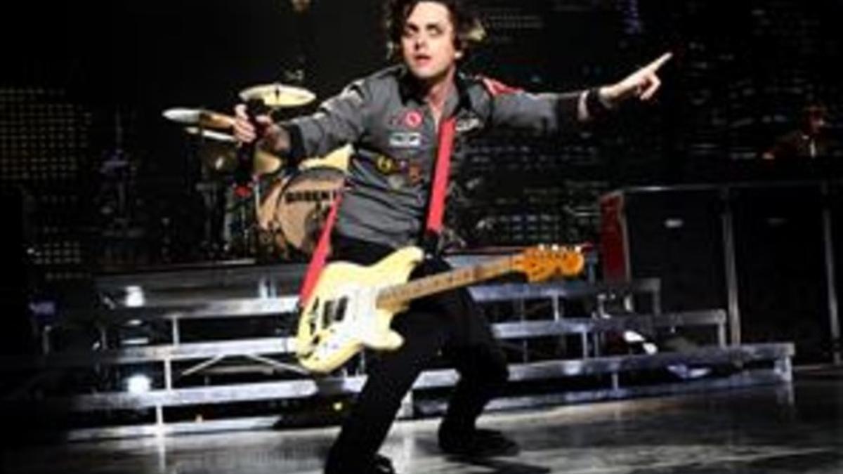 Billie Joe Armstrong, durante un concierto de Green Day en Barcelona, en el 2009.