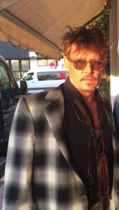 Johnny Deep en Ibiza.