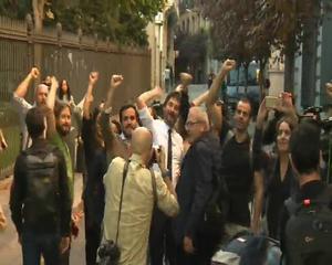 Garzón, Mayoral i Monedero, a Envolta el Congrés