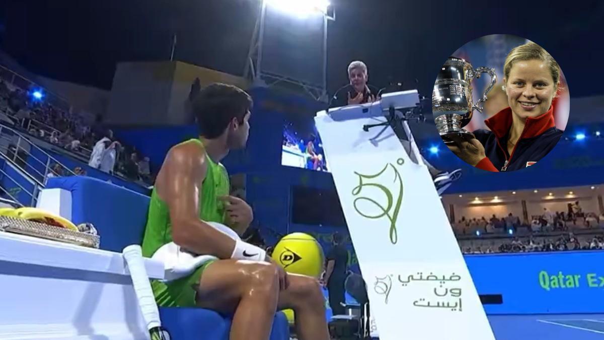 Kim Clijsters habló sobre Alcaraz y su discusión con Cicak