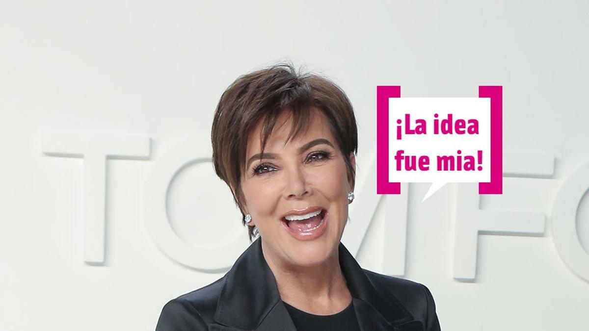 Kris Jenner en un photocall