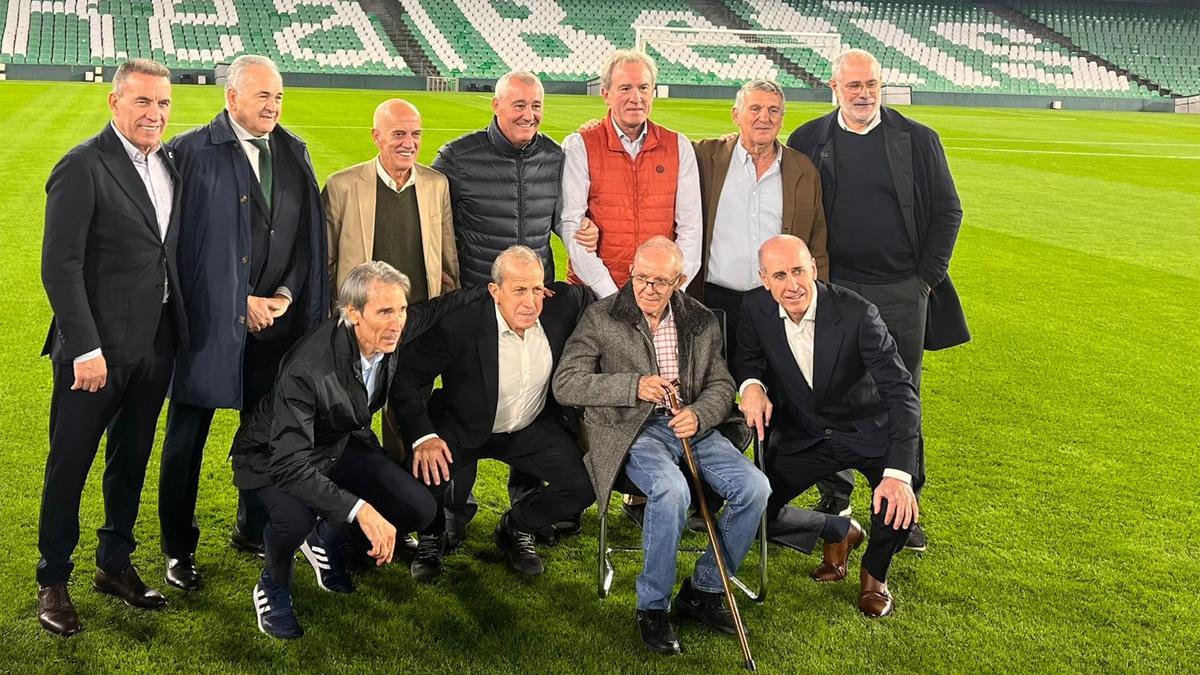 Algunos de los protagonistas del histórico 12-1 del España - Malta