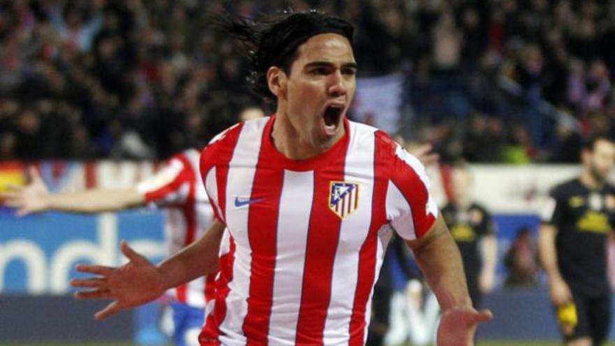 El delantero del Atlético Radamel Falcao.