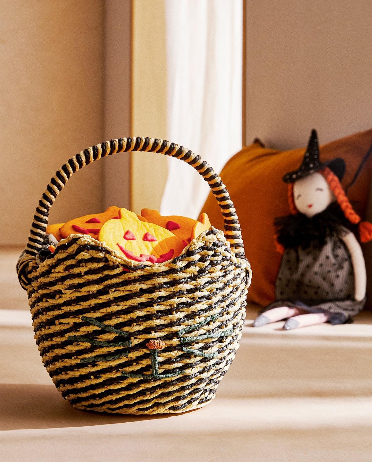 Zara Home Halloween | Una preciosa cesta de gatito para recoger todas las golosinas