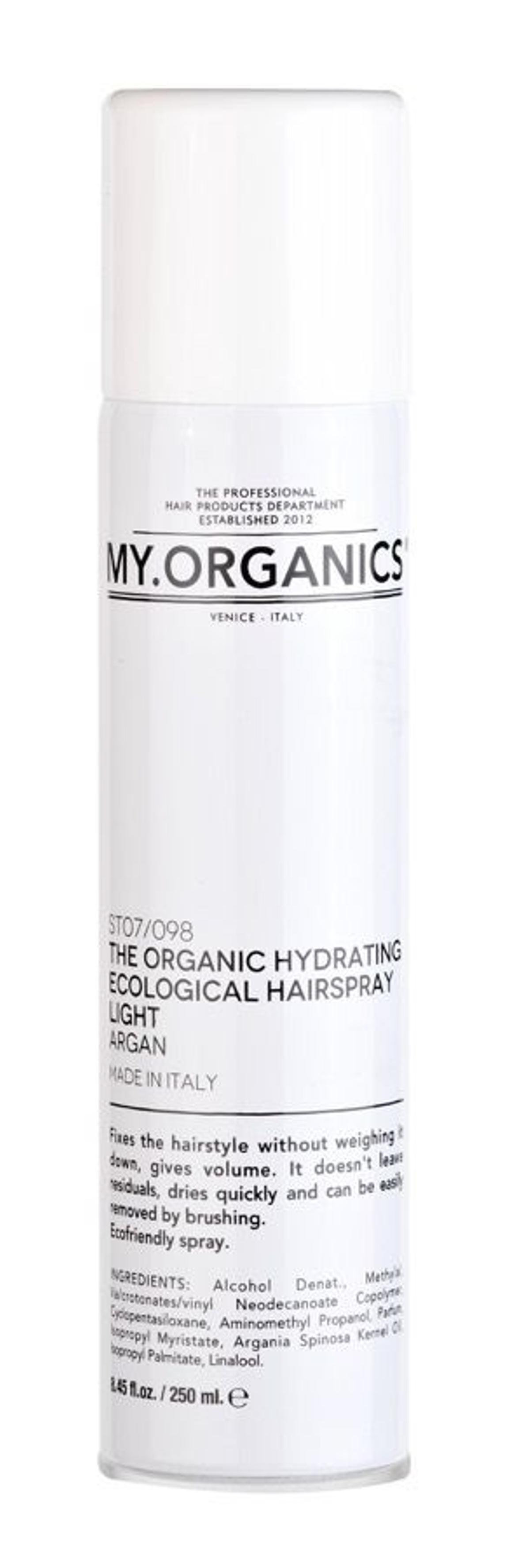 The Organic Hydrating Ecological Hair Spray Light, de MY Organics