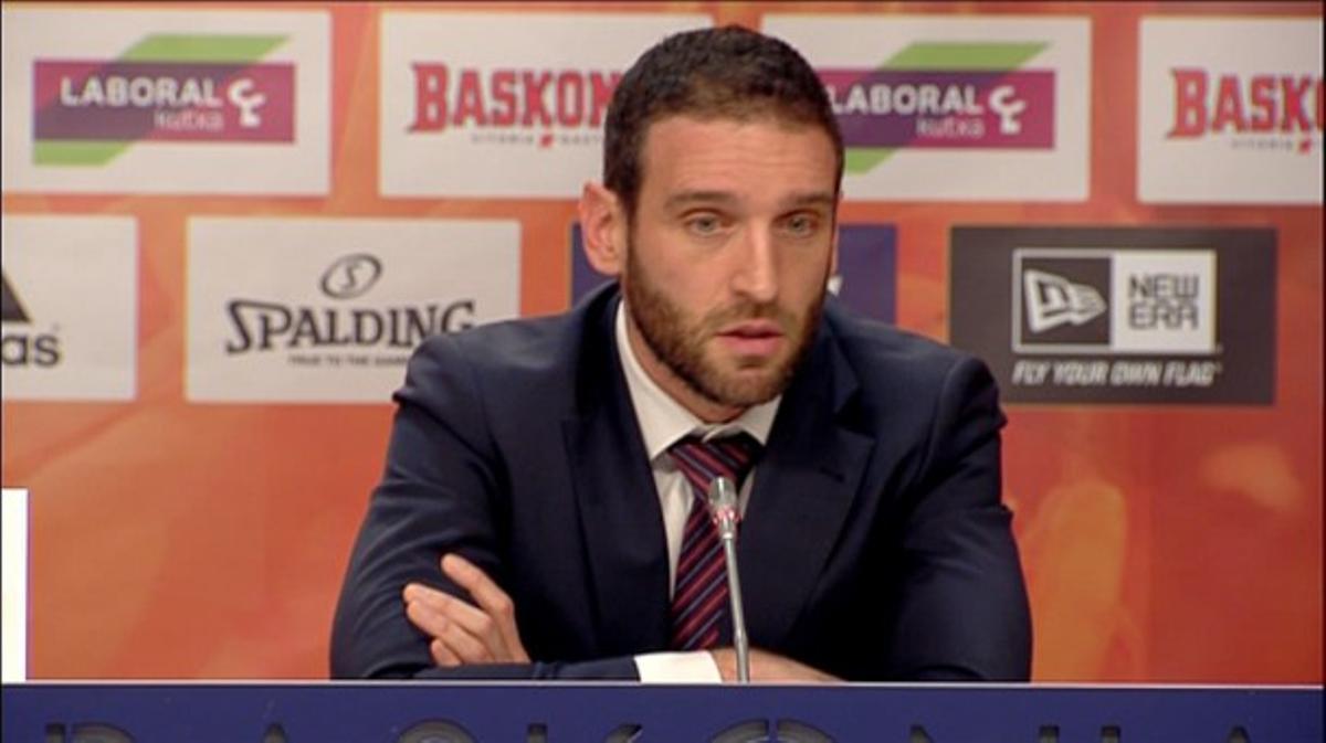 Ibon Navarro, en su etapa de entrenador del Baskonia.