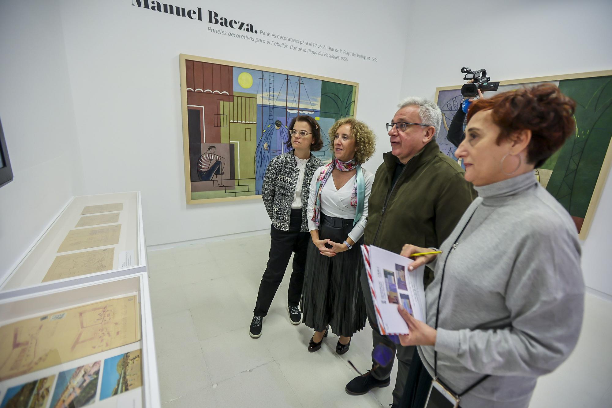 Tres murales de Manuel Baeza restaurados vuelven a Alicante