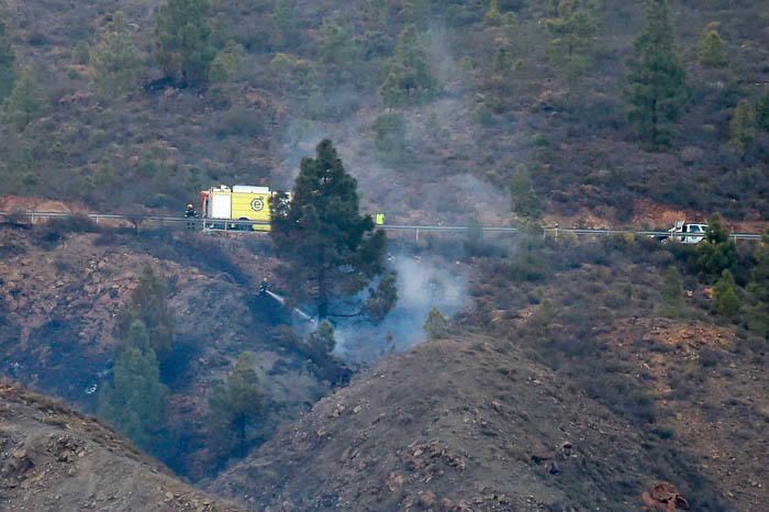 Incendio el hotel Molino del Agua, en Ayacata