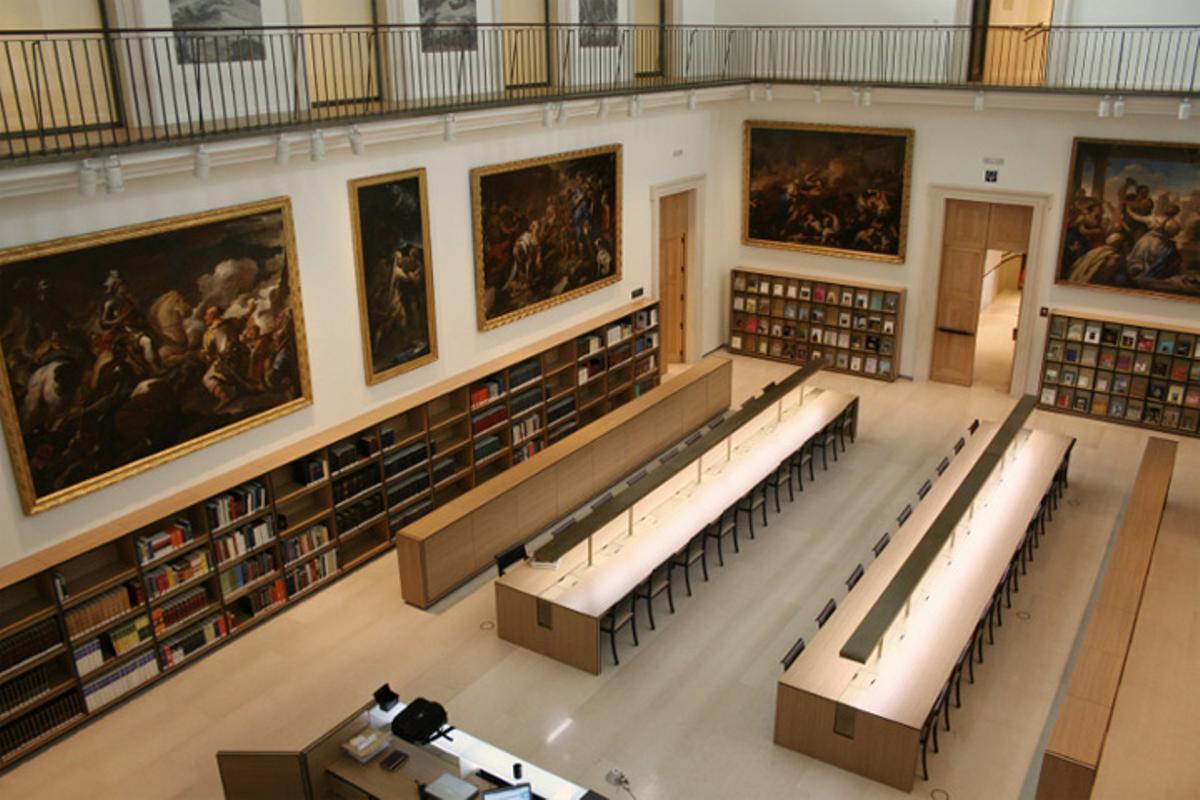 La biblioteca del Museo del Prado abre sus puestas con motivo del Día del Libro.