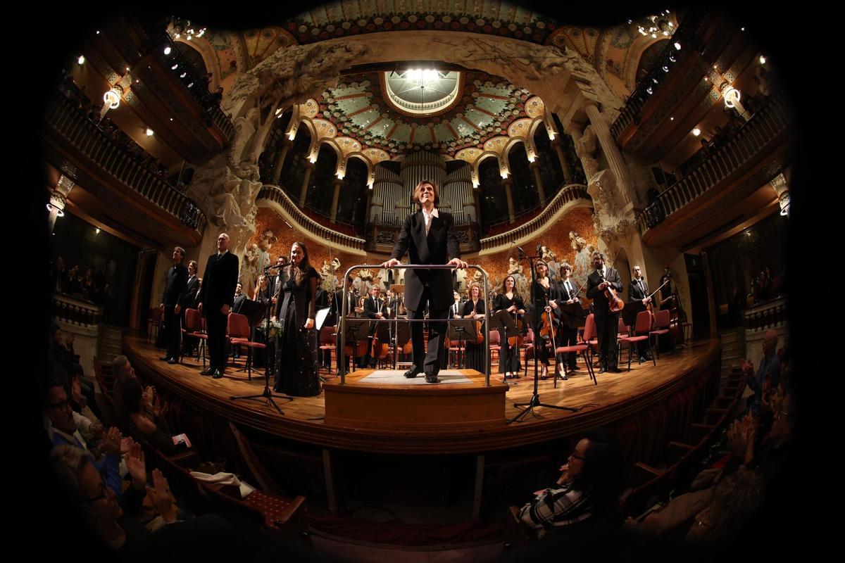 Concierto de la Franz Schubert Filharmonia en el Palau de la Música.