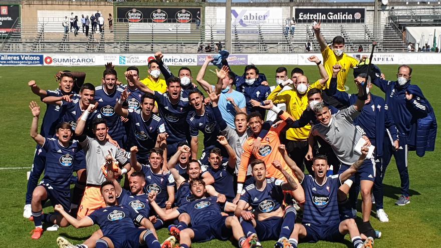 El Celta B se impone al Coruxo y se corona como campeón de grupo.