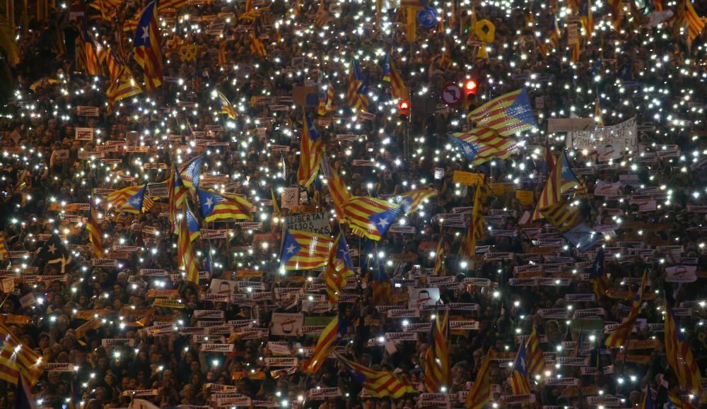 La manifestació de l''11 de novembre a Barcelona