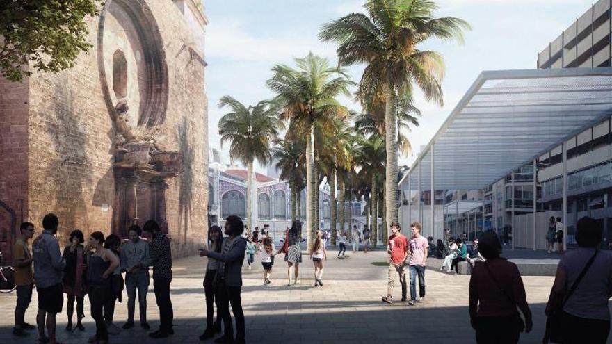 La peatonalización de la plaza de Brujas llegará en 2021