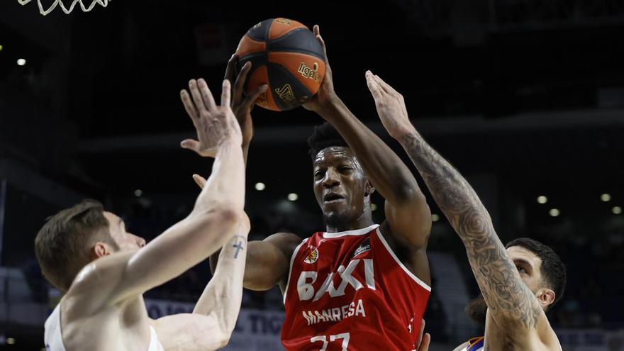 Yankuba Sima, en un partit de la temporada passada contra el Reial Madrid