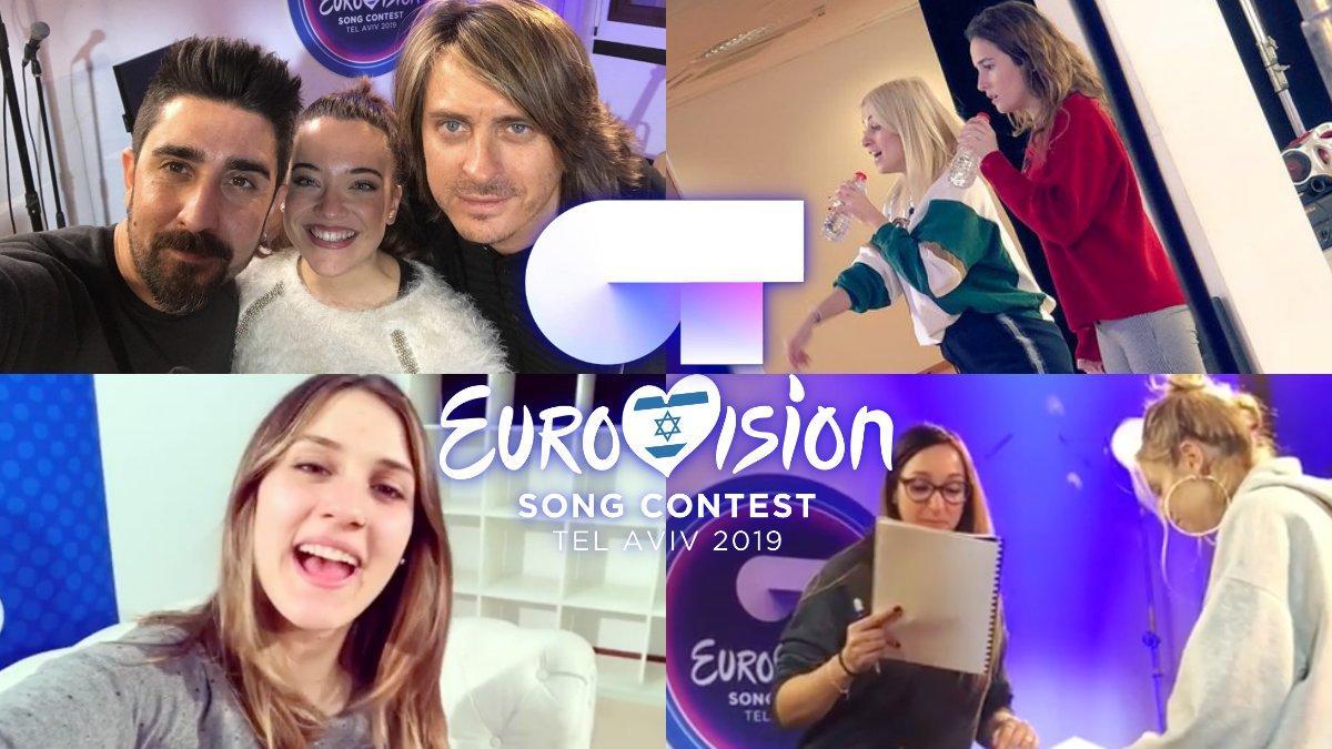 Imágenes de los ensayos de Marilía, Noelia, Sabela y María para la gala de Eurovisión de 'OT 2018'