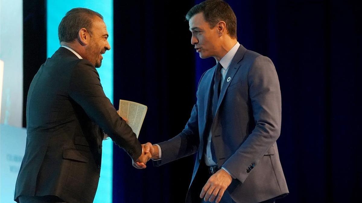 Pedro Sánchez en la inauguracion del foro de Exceltur