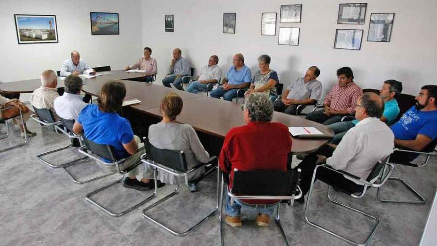 Representantes de la Mancomunidad Sayagua durante la reunión del lunes.