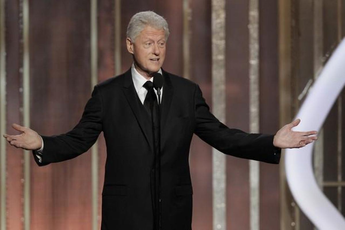 L’expresident Bill Clinton va actuar de presentador a la gala d’entrega dels Globus d’Or.