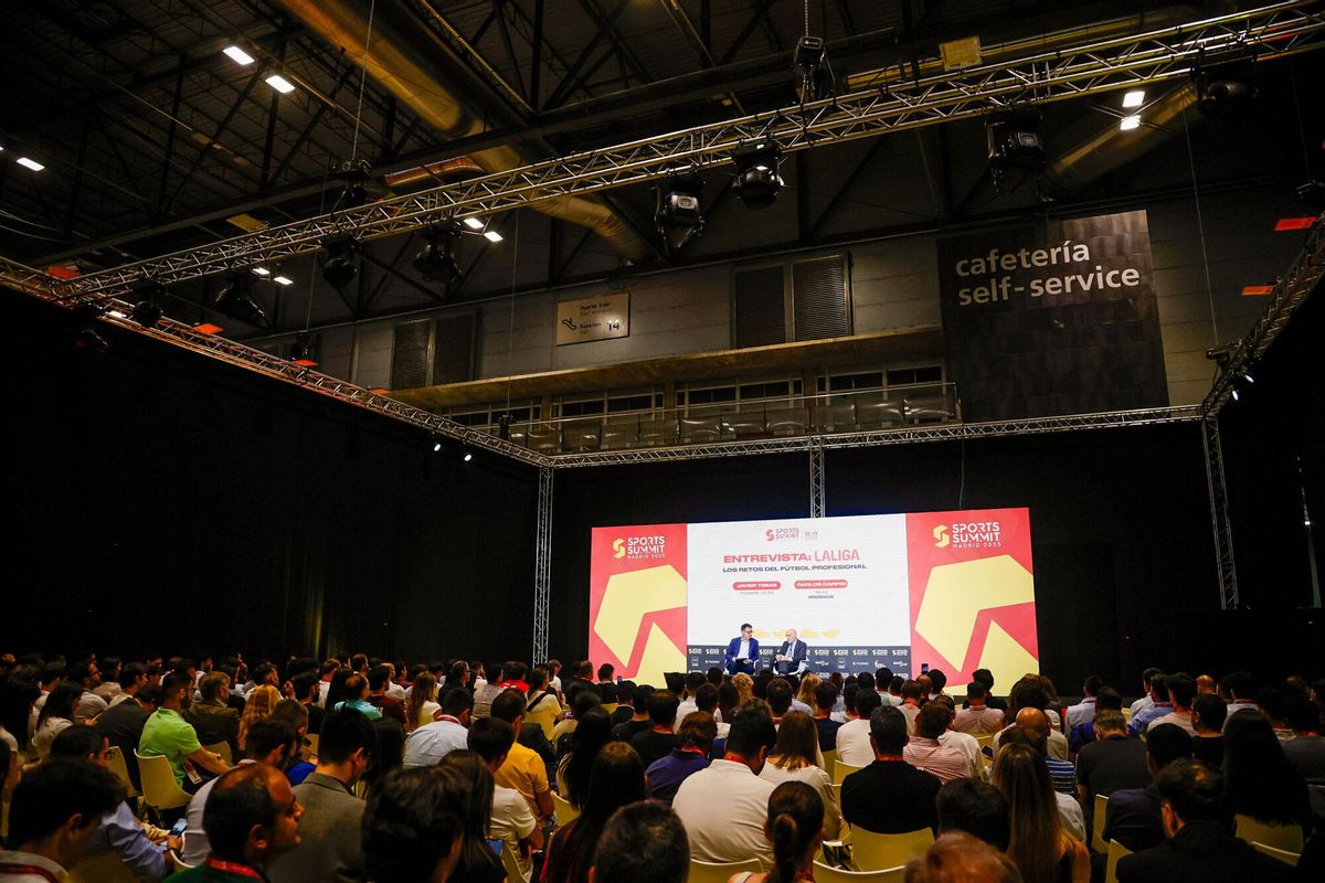 Vista general del &quot;Sports Summit Madrid 2025&quot;, que se celebra en las instalaciones de IFEMA.