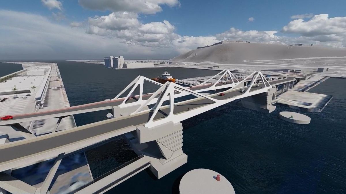 Render del futuro puente Porta d'Europa