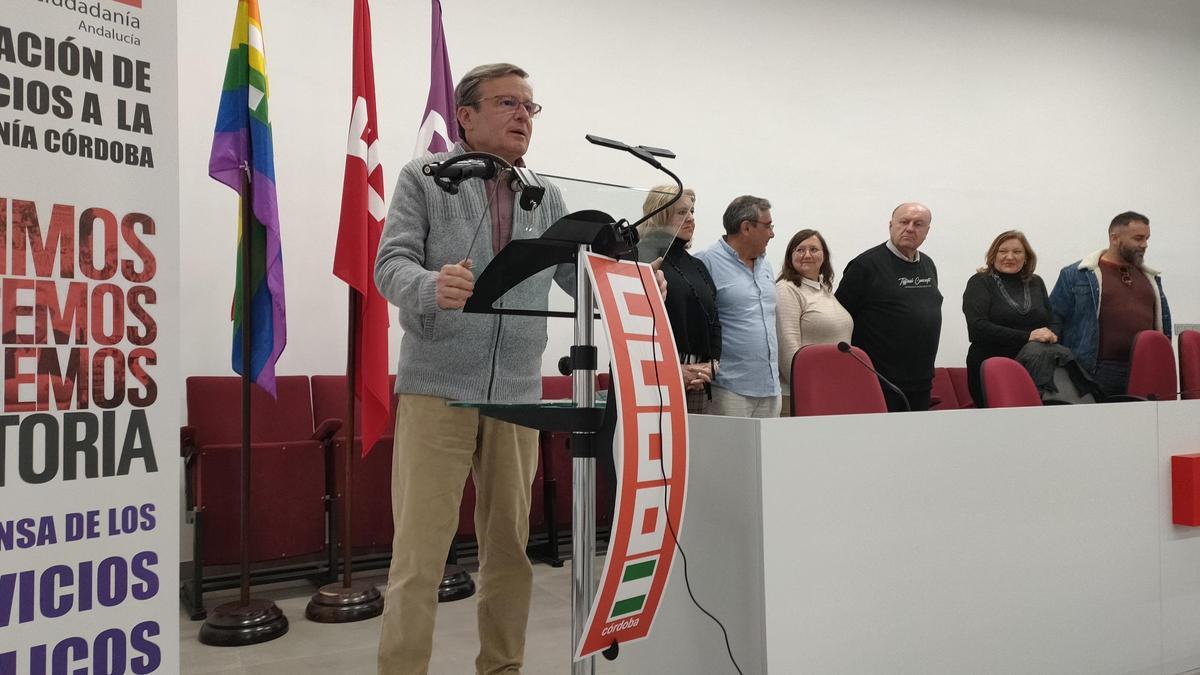 Juan Manuel Mena, reelegido como secretario general de servicios a la ciudadanos en CCOO de Córdoba.