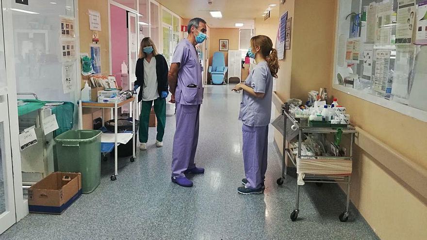 Imagen tomada ayer en la Unidad de Cuidados Intensivos del Hospital General de Alicante.