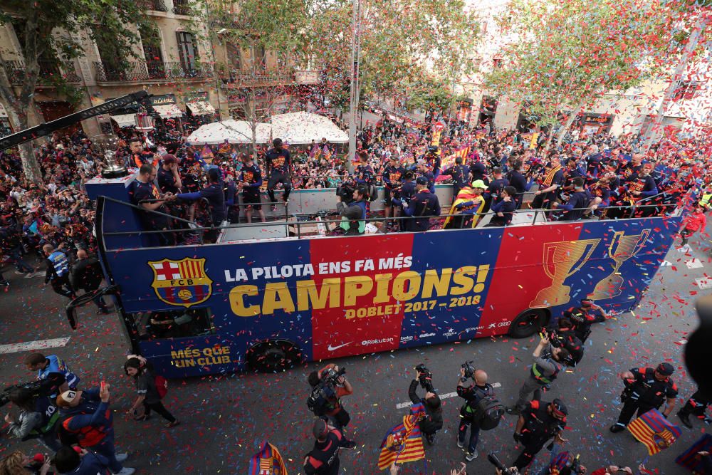 Rua del Barça: les millors fotos de la festa dels campions