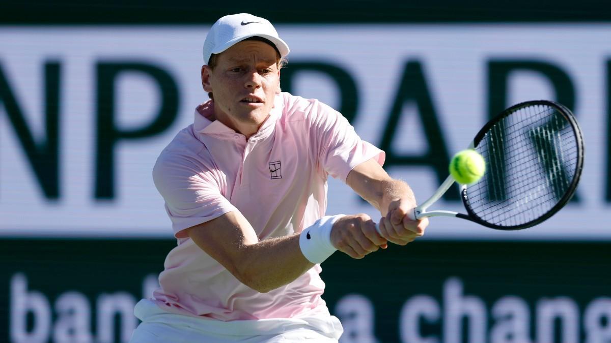 Jannik Sinner, en el último partido de Indian Wells