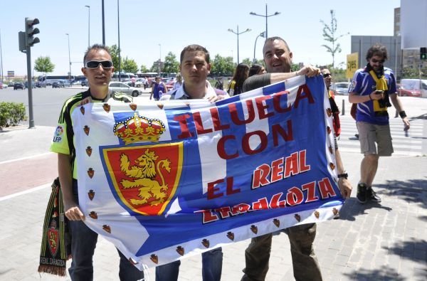 La afición zaragocista invade Valencia