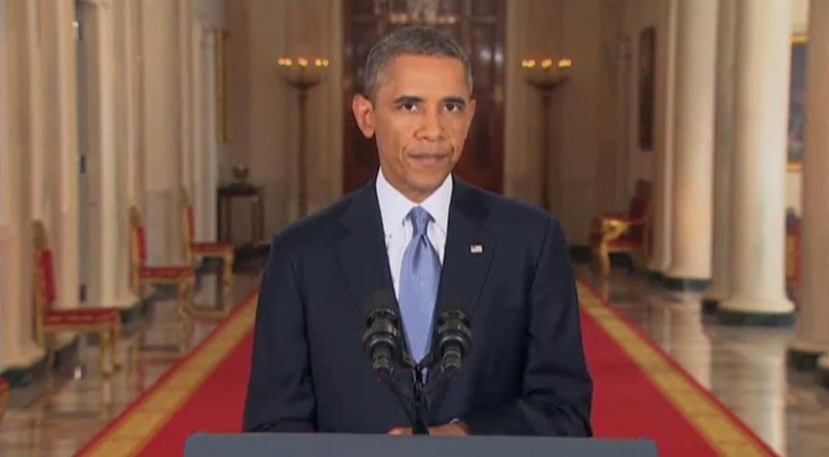 Discurs de Barack Obama dirigit a la nació dels Estats Units en què explica les raons per recolzar la intervenció a Síria.