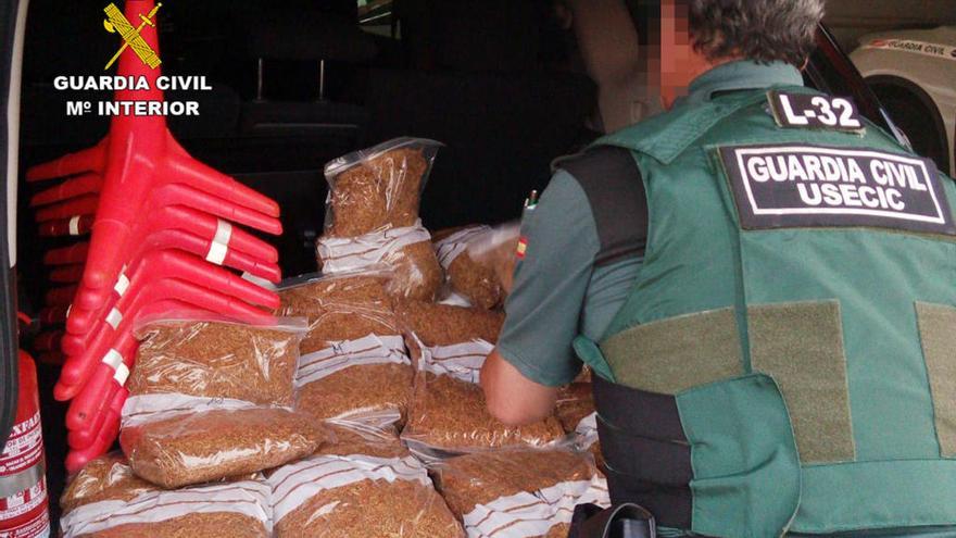 Incautan 10 kilos de tabaco sin permisos, valorado en unos 1.600 euros