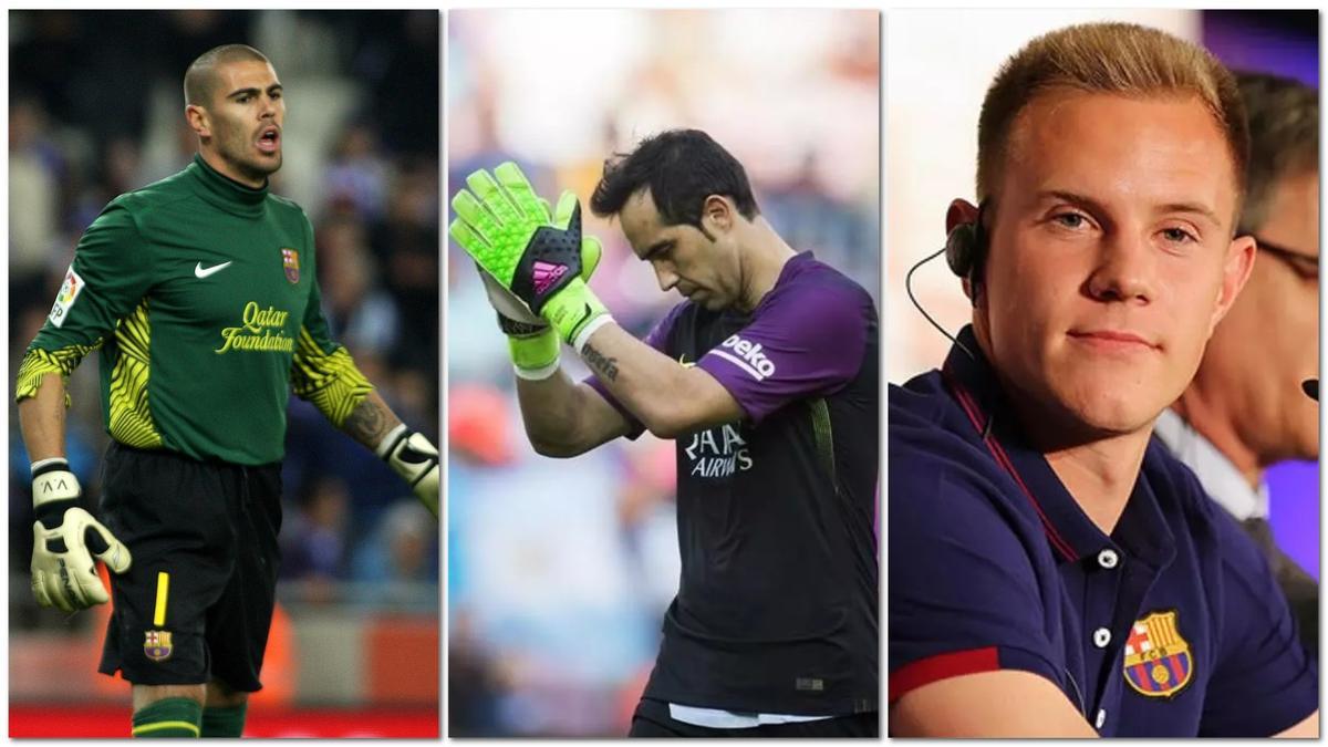 Combo de Valdés, Bravo y Ter Stegen Combo de Valdés, Bravo y Ter Stegen