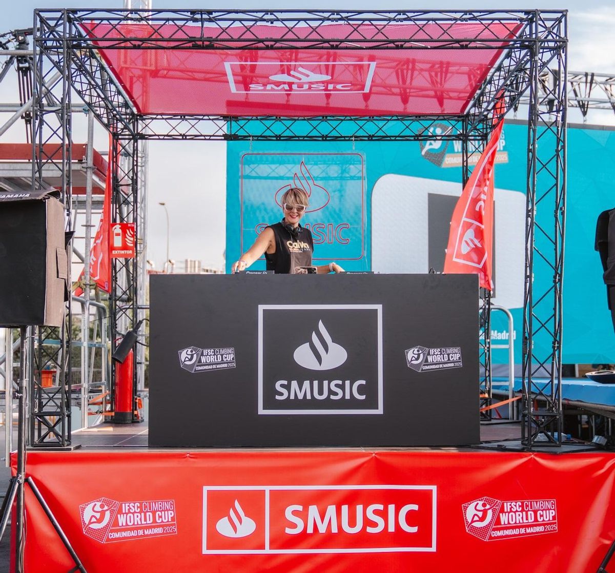 Santander SMusic amb Dj Neus a la IFSC Climbing World Cup Comunidad de Madrid 2025