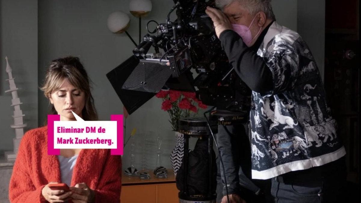 Penélope Cruz rodando con Pedro Almodóvar 'Madres Paralelas'
