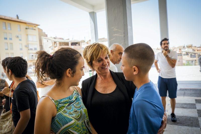 Rodaje de la película "Uno para todos" en Caspe