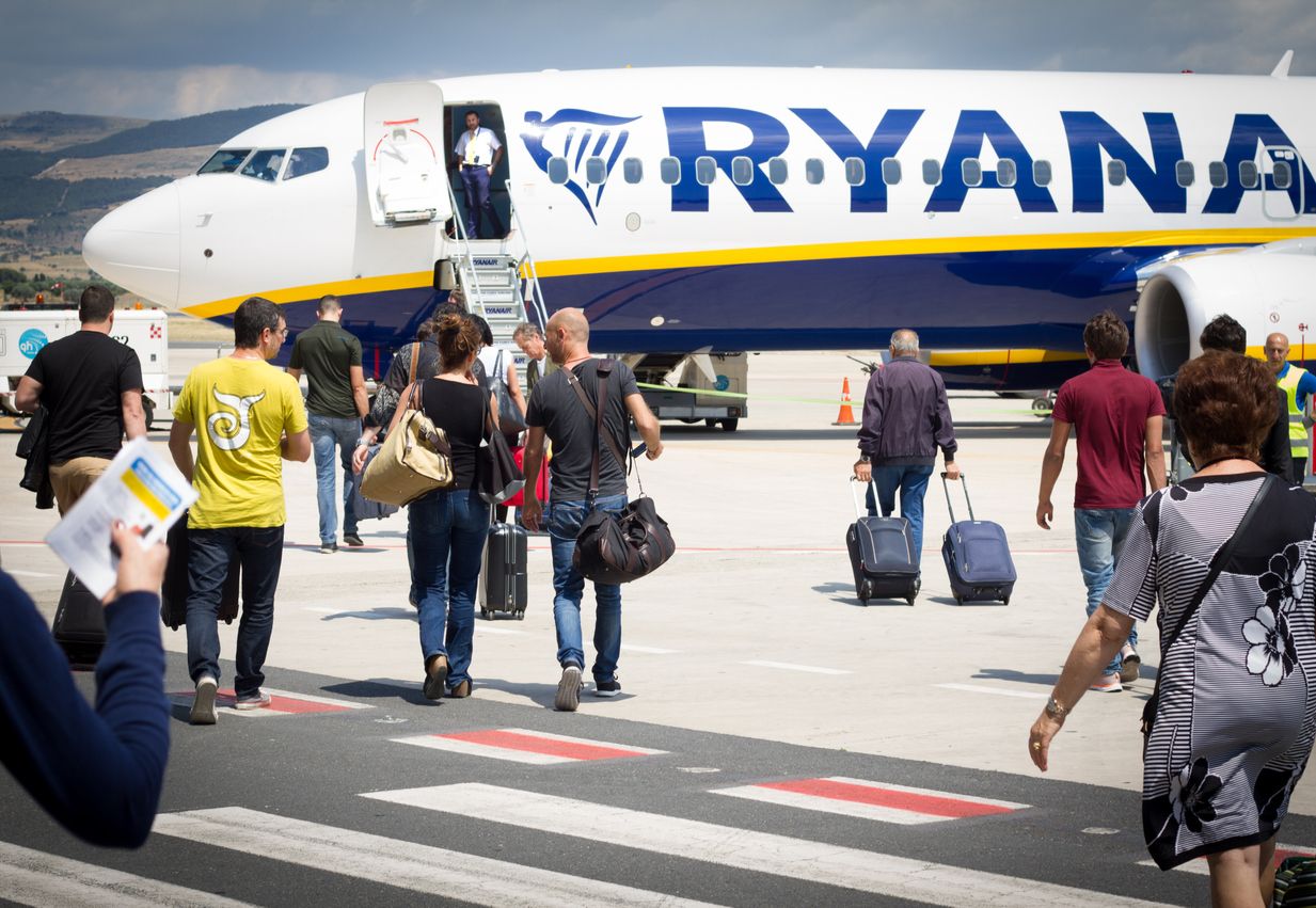 Pasajeros de Ryanair.