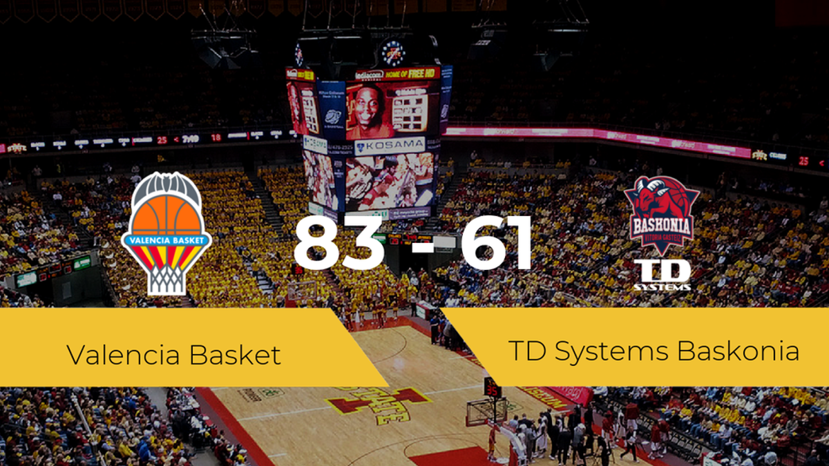 El Valencia Basket se impone por 83-61 frente al TD Systems Baskonia
