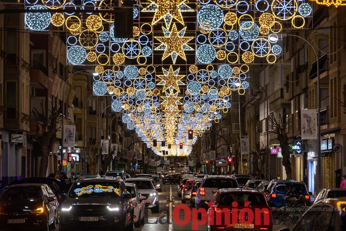 Encendido de luces de Navidad en Caravaca