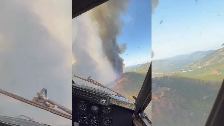 El fuego arrasa las comarcas de Las Hurdes y Sierra de Gata