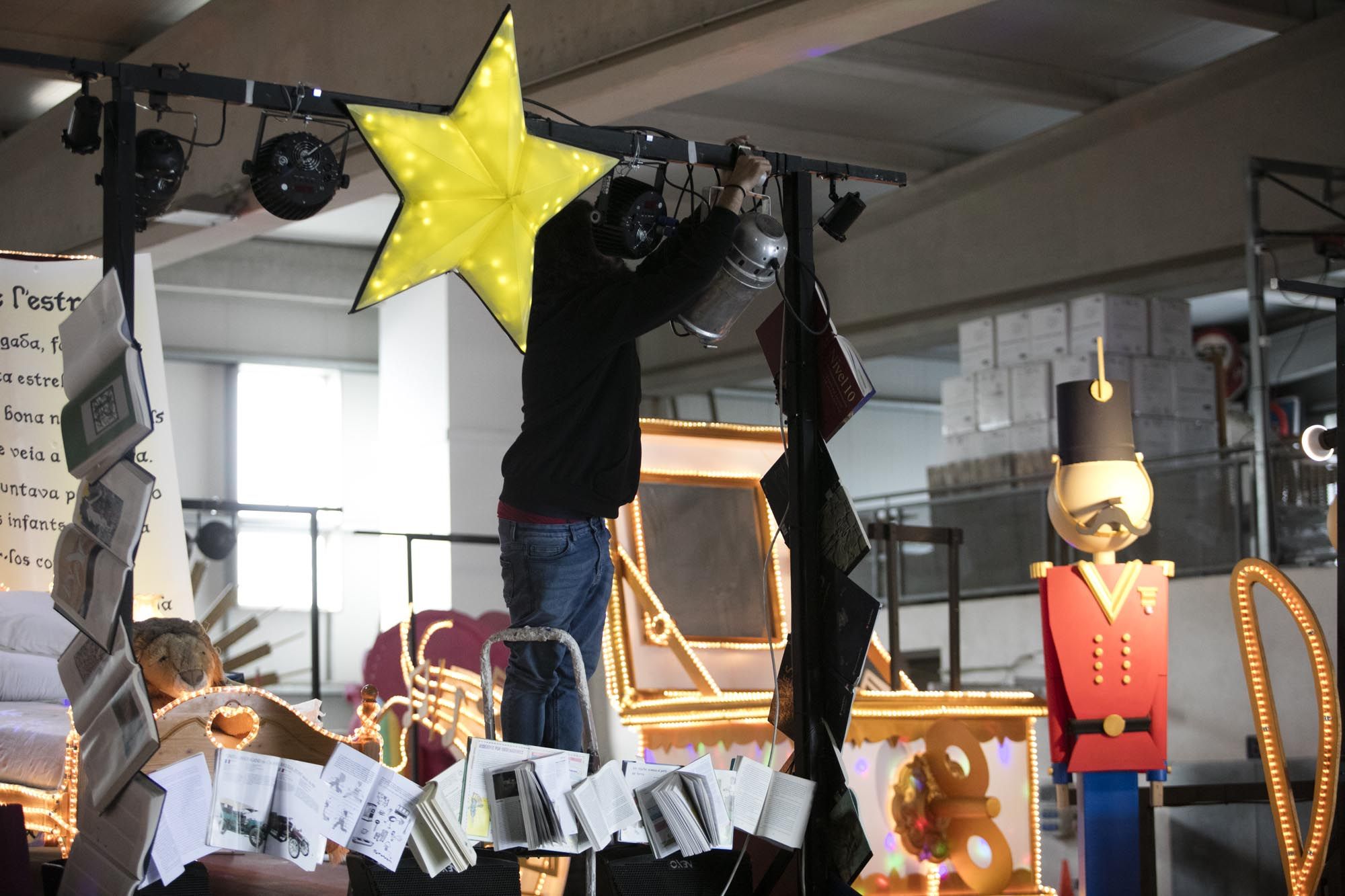 Preparativos de la cabalgata de los Reyes Magos de Ibiza