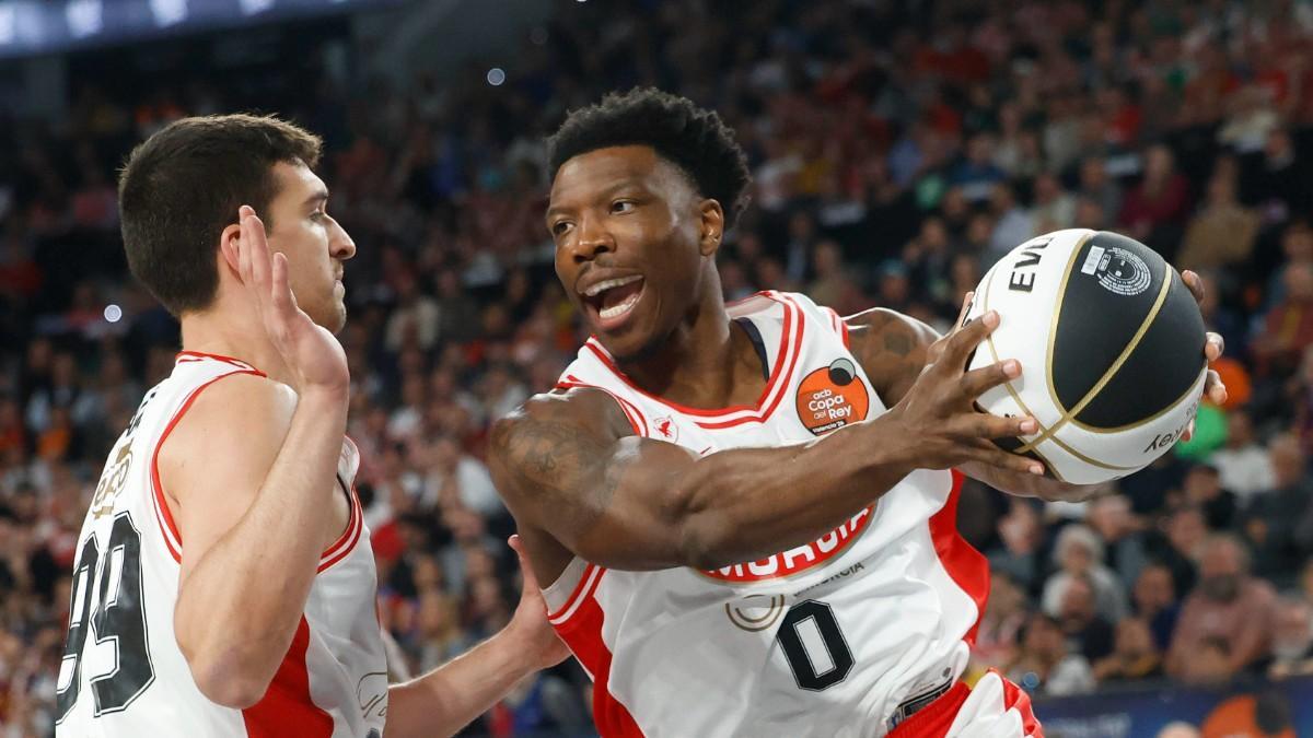 Devontae Cacok, en el partido de Copa del Rey ante el Barça