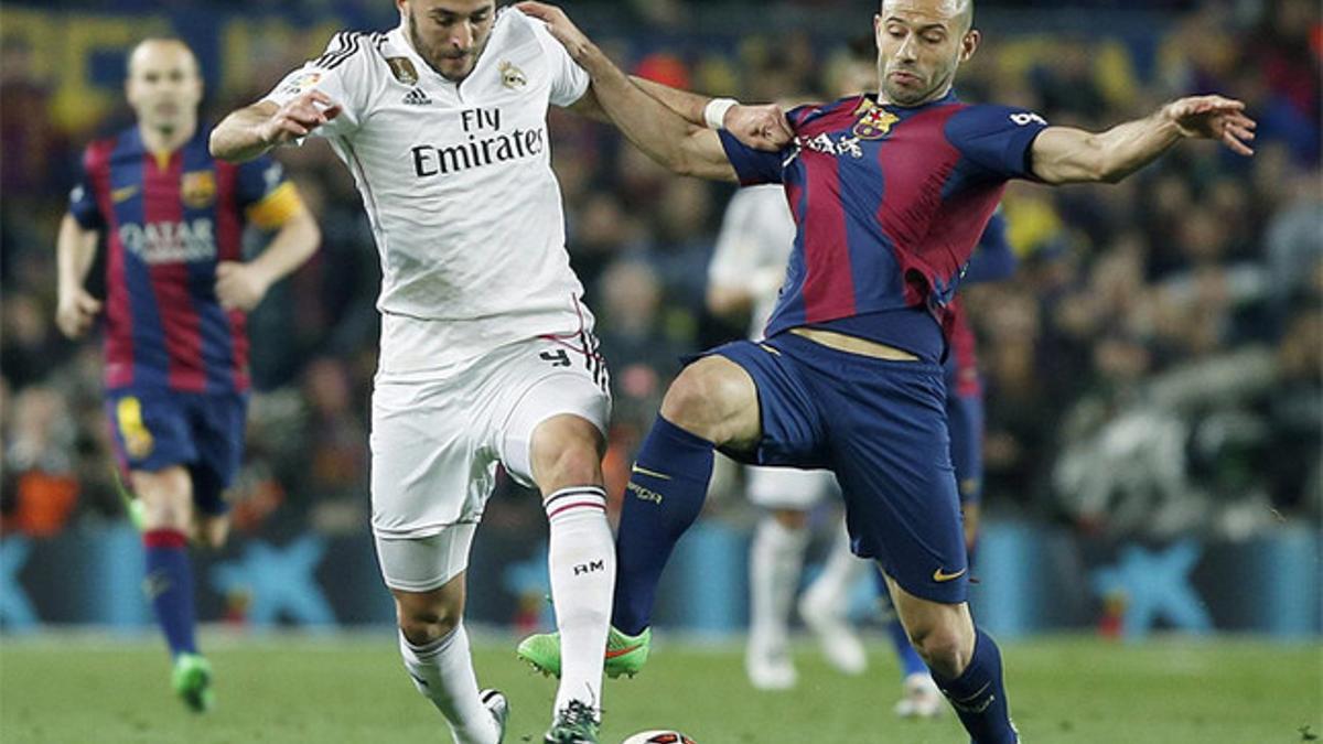 Mascherano, en el clásico ante el Madrid